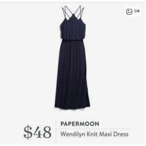 Papermoon Wendilyn Blue Maxi Dress
